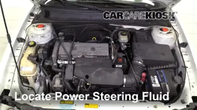 2001 Oldsmobile Alero GL 2.4L 4 Cyl. Sedan (4 Door) Power Steering Fluid Add Fluid